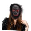 BESPORTBLE 3pcs Chimpanzee Halloween Masks Plush Animal Design Breathable Soft Festival Props for Men Women Decorative Face Coverings view 1