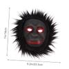 BESPORTBLE 3pcs Chimpanzee Halloween Masks Plush Animal Design Breathable Soft Festival Props for Men Women Decorative Face Coverings view 2