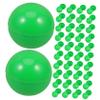 BESPORTBLE 50pcs Green Openable Lottery Balls for Raffles Party Games and Events Lightweight Plastic Sphere Props with Bright Fade Resistant Color for and Celebrations view 1