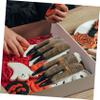 BRIGHTFUFU 2pcs Realistic Dinosaur Claws Hand Puppets Soft Flexible Costume Accessories for Role Play Party Gift Enhancing Parent Interaction and Imaginative Fun view 2
