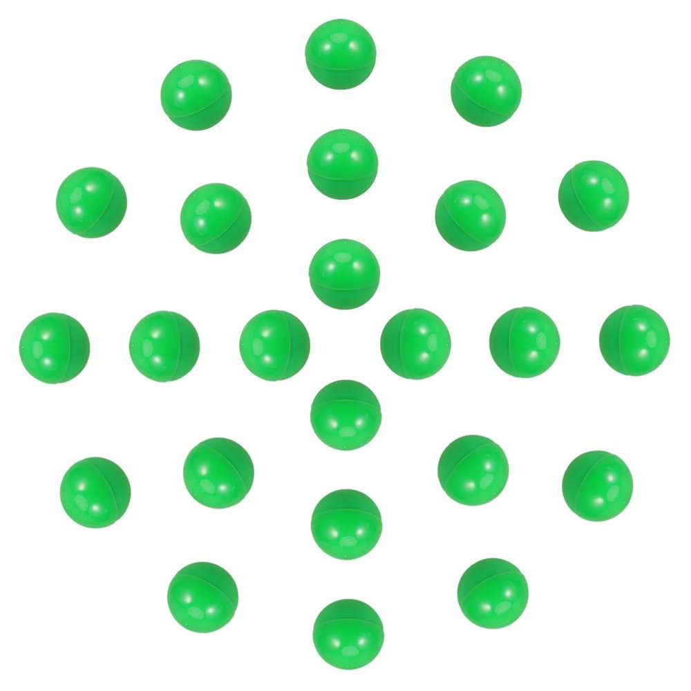 BESPORTBLE 50pcs Green Openable Lottery Balls Plastic Raffle Game Spheres for Party Supplies Lightweight Seamless Design for Draws