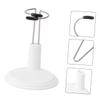 4pcs Portable Bear Stand Doll Bracket Support White Storage Rack for Dolls and Models Home Display Organizer view 3
