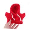 LALADEFIEE Bear Plush Clothes Soft Hoodie for Small Stuffed Animals Interchangeable Doll Outfit in Solid Red Easy Clean Plush Bear Shirt for Dolls Creative Play Accessory view 3