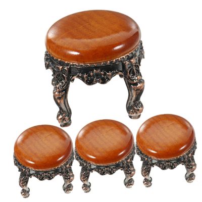 Abaodam 4PCS Scale Miniature House Adornment with Smooth Wear Resistant Surface for Living and Bedroom Scenes Play Random Color