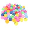 FRCOLOR 60PCS Plastic Game Balls for Bingo and Raffle Lightweight Seamless Design with Printing Entertainment Balls for Parties Fundraisers and Classroom Use view 1