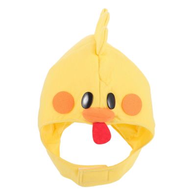 Beaupretty Plush Chick Mask Hat Cute Animal Headgear for Cosplay Party Dress Up Costume with Bright Color and Soft Material Photo Shoot Prop
