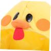 Beaupretty Plush Chick Mask Hat Cute Animal Headgear for Cosplay Party Dress Up Costume with Bright Color and Soft Material Photo Shoot Prop view 4