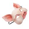 Abaodam Pink Half Face Lightweight Animal Masquerade Costume for Halloween Carnival Party Fancy Dress Ball Unisex Festival Accessory view 1