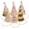 BCOATH 6pcs Birthday Party Hats Headwear with Glitter and Pom Poms Comfortable Birthday Headpieces for Photo Props and Festive Celebration Accessories view 1