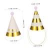 BCOATH 6pcs Birthday Party Hats Headwear with Glitter and Pom Poms Comfortable Birthday Headpieces for Photo Props and Festive Celebration Accessories view 2