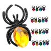 Toddmomy 20pcs Plastic Spider Rings Halloween Costume Accessories Lightweight Party Favors for Women Men Daily Wear and Easy to Wear view 1