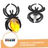 Toddmomy 20pcs Plastic Spider Rings Halloween Costume Accessories Lightweight Party Favors for Women Men Daily Wear and Easy to Wear view 2
