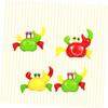 Beaupretty 4pcs Wind Up Clockwork Crabs for Plastic Crawling Crabs in Red Green Yellow Safe Smooth Design for Imaginative Play and Coordination Development view 2