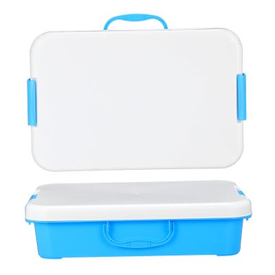 BESPORTBLE 2pcs Portable Sand Tray with Lid Sandbox Storage Box for Outdoor Play Abs Material Easy Carry Sand Organizer for Beach and Backyard Activities