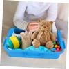 BESPORTBLE 2pcs Portable Sand Tray with Lid Sandbox Storage Box for Outdoor Play Abs Material Easy Carry Sand Organizer for Beach and Backyard Activities view 3