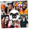 BRIGHTFUFU Ox Horn Dark Red PU Material Lightweight Scary Halloween Costume Accessory Photo Props for Carnival Party Cosplay view 4