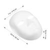 BRIGHTFUFU 5 Pcs White DIY Paper Pulp Masks for Women Lightweight Masquerade Costume Face Masks Smooth Surface Halloween Party for Group Events and Themed Celebrations view 2