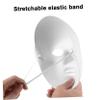 BRIGHTFUFU 5 Pcs White DIY Paper Pulp Masks for Women Lightweight Masquerade Costume Face Masks Smooth Surface Halloween Party for Group Events and Themed Celebrations view 3