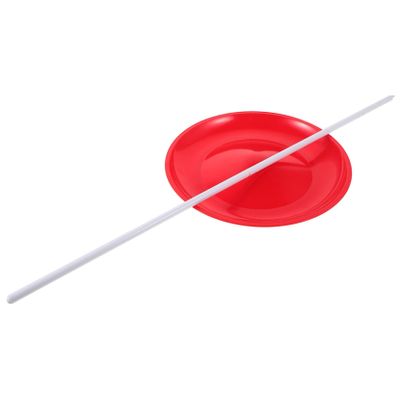 Abaodam Spinning Plate with Stick for Circus Juggling Plastic Skill Development Training Accessories for Stage Shows and Street Entertainment