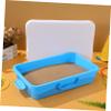 Beaupretty 2pcs Portable Sand Tray with Lid and Handle for Sandbox Storage Large Capacity Abs Containers for Outdoor Beach and Backyard and Organizer view 3