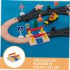 BESTonZON Train Track Railing Barrier DIY Model Railway Accessory for Realistic Station Scene Sturdy Railroad Plaything Enhances DIY Layouts and Creative Train view 2