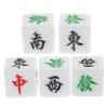KICHOUSE 5pcs Portable Mahjong Dice with Rounded Corners Acrylic Wind Direction Dice for Board Games Lightweight Mahjong Accessories for Party Entertainment view 1
