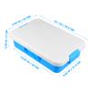 Beaupretty 2pcs Portable Outdoor Sand Box with Lid Sandbox Storage Carry Sand Tray for Beach Backyard and Travel Play Blue and White view 2