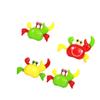 ibasenice 4pcs Wind Up Cartoon Crab for Safe Plastic Clockwork Crawling Crabs in Red Green Yellow Fun Educational Coordination and Imaginative Play view 1