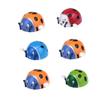 WHAMVOX 6pcs Wind Up Ladybug Plastic Clockwork Playthings Party Favors Boys Random Color view 1