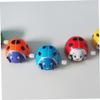 WHAMVOX 6pcs Wind Up Ladybug Plastic Clockwork Playthings Party Favors Boys Random Color view 3