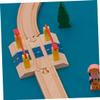 BESPORTBLE Train Road Block Model Railway Track Barrier DIY Station Accessory for Realistic Railway Railing Plaything for Building and Critical Thinking Development Gift view 3