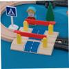 BESPORTBLE Train Road Block Model Railway Track Barrier DIY Station Accessory for Realistic Railway Railing Plaything for Building and Critical Thinking Development Gift view 4