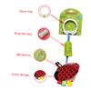 SUPVOX Animal Shaped Cradle Rattles Soft Touch Bedside for Stroller and Carrier Montessori Sensory Development to Soothe and Engage Newborns view 4