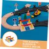 BCOATH Train Track Accessories Railway Road Block Barrier Model for DIY Railway Scene Smooth Surface Educational for Imagination Development view 2