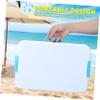 TOYANDONA 2pcs Portable Sand Tray with Lid Blue White Abs Storage Box for Outdoor Sandbox Multifunctional Container for Organization and Easy Carrying view 4