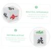 BRIGHTFUFU 5pcs Acrylic Mahjong Dice with Southeast Northwest East Direction Symbols Lightweight Party Game Dice for Home Ktv Bars Compact and Comfortable Corner Design view 3