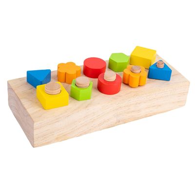 BESPORTBLE Puzzle Shape Sorter Shape Block for Early Education Fine Motor Skill Development Lightweight Montessori Learning Activity