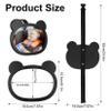 1 PcsBaby Car Mirror for Backseat, Safety Baby Car Seat Mirror for Rear Facing, Shatterproof Hook Clip Clear Wide View & 360 Rotation Baby Mirrors Essentials Accessories view 2