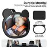 1 PcsBaby Car Mirror for Backseat, Safety Baby Car Seat Mirror for Rear Facing, Shatterproof Hook Clip Clear Wide View & 360 Rotation Baby Mirrors Essentials Accessories view 3