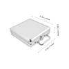 KICHOUSE Large Capacity Alloy Poker Chip Case with Handle Carrying Case for Poker Cards Storage Secure Buckle Lock Design Portable Briefcase Style for Easy Transport view 2