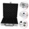KICHOUSE Large Capacity Alloy Poker Chip Case with Handle Carrying Case for Poker Cards Storage Secure Buckle Lock Design Portable Briefcase Style for Easy Transport view 3