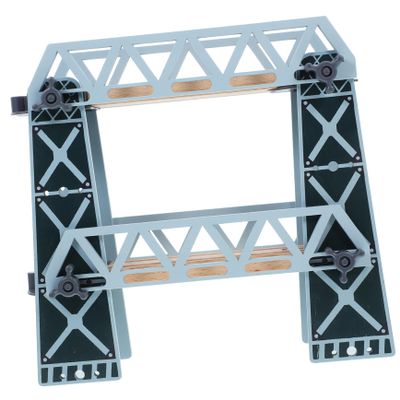 LIOOBO Wooden Train Bridge Detachable Accessory for Compatible with Wooden Train Enhances Motor Skills Creativity and Logical Thinking Through Flexible Layout Combinations