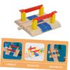COOLHIYA Railway Road Block Model DIY Railing Barrier for Train Station Play Train Track Accessory Safe for Cognitive Skills Development and Fine Motor Practice view 2