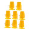 FRCOLOR 8pcs Yellow Clockwork Robot DIY Movement Parts Plastic Wind Up Legs Craft Accessories for Handmade Clay and Snowflake Mud view 1