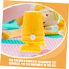 FRCOLOR 8pcs Yellow Clockwork Robot DIY Movement Parts Plastic Wind Up Legs Craft Accessories for Handmade Clay and Snowflake Mud view 2