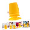 FRCOLOR 8pcs Yellow Clockwork Robot DIY Movement Parts Plastic Wind Up Legs Craft Accessories for Handmade Clay and Snowflake Mud view 3
