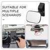 Abaodam Adjustable Observation Car Mirror with Clip Rearview Rotation Safety Backseat Viewing Mirror for Rear Facing Seats Easy Installation Interior Attachment view 3