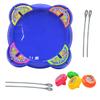 Hohopeti Desktop Gyro with Fighting Plate and Scoreboard Lightweight Plastic Spinning Tops for Interactive Tabletop Play Portable Cartoon for Boys view 1