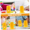 Vaguelly 8pcs Yellow Clockwork Walking Movement Parts for DIY Wind Up Robot Plastic Craft Accessories for Handmade Clay Pearl Mud and Snowflake Mud Crafts view 3