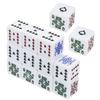 COSMEVIVI 16Pcs White Poker Dice Acrylic Game Dice for Party Game Props Chips and Travel Use view 1